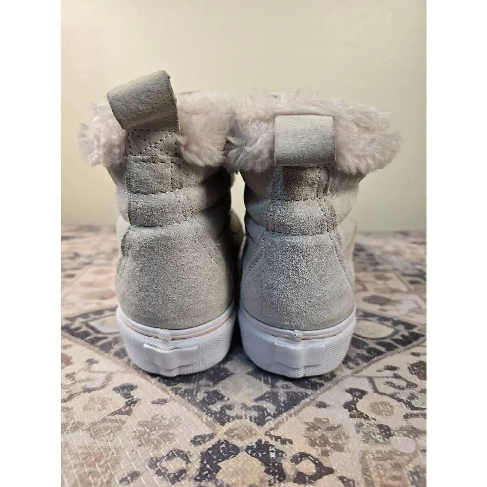 Vans SK8 Hi Platform MTE Women's Platform Shoes Boots Size 9.5 Pink Fur Lined